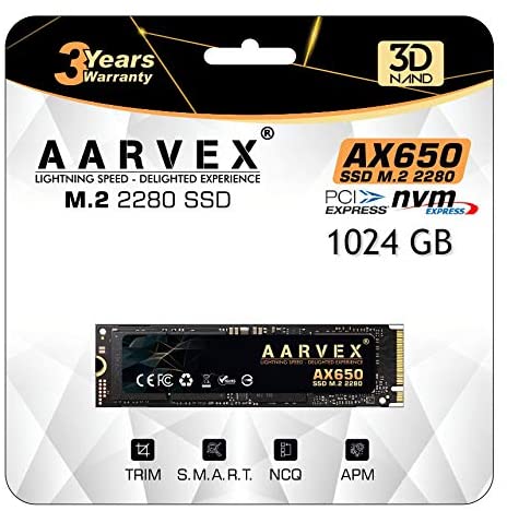 AARVEX AX650 NVME PCIe 2280